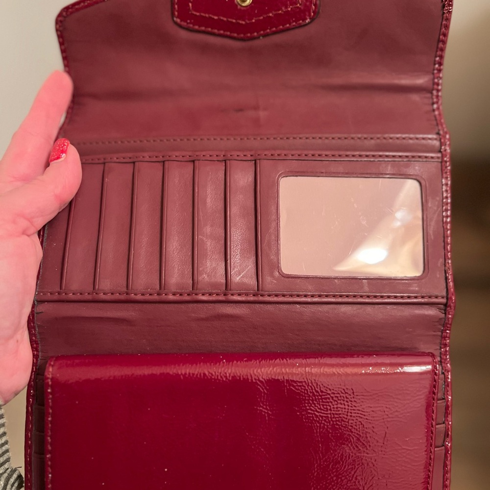 Coach Burgundy Leather Wallet - Picture 2 of 2